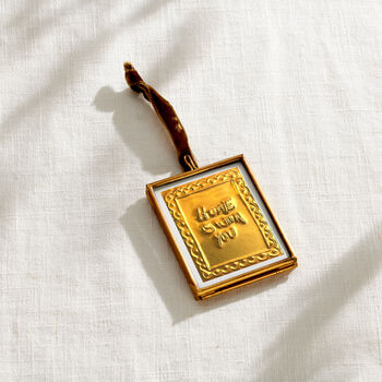 Personalised Mini Handwriting Message Gold Embossed Frame, 3 of 4