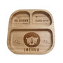 Personalised Lion Bamboo Suction Plate And Spoon, thumbnail 6 of 7