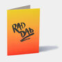 Rad Dad Father's Day Card, thumbnail 2 of 3