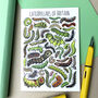 Caterpillars Of Britain Blank Greeting Card, thumbnail 1 of 4