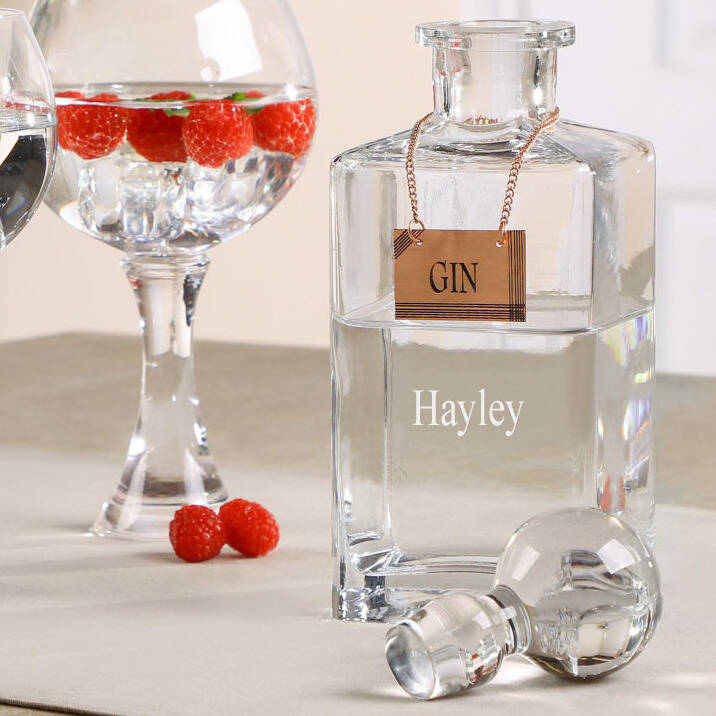 Personalised Gin Decanter Gift By Dibor