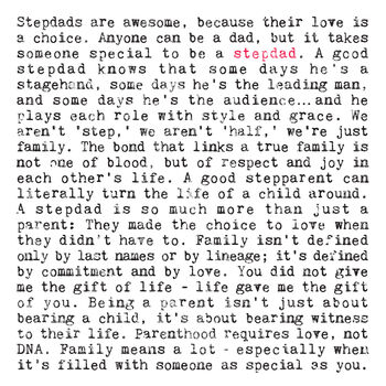 Stepdad Quotes A5 Print, Unframed, 2 of 4