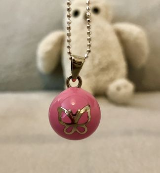 Butterfly Pregnancy Necklace Or Baby Shower Gift, 2 of 6