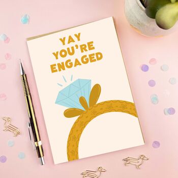 Yay You're Engaged | Engagement Card | Congratulations, 3 of 4