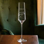 Personalised Spiral Champagne Flute With Crystals, thumbnail 1 of 7