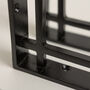 Black Art Deco Solid Iron Shelf Brackets, thumbnail 3 of 6