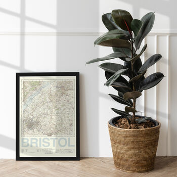 Personalised Bristol Map Print Bristol Gift, 3 of 9