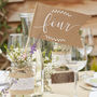 Wedding Kraft Table Number Flags, thumbnail 1 of 3