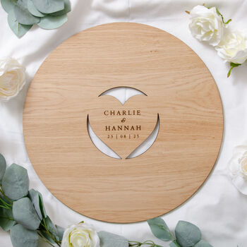 Personalised Wooden Wedding Guestbook Sign, 2 of 7