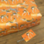 Galloping Gazelles Luxury, Recycled Wrapping Paper Pack, thumbnail 2 of 5
