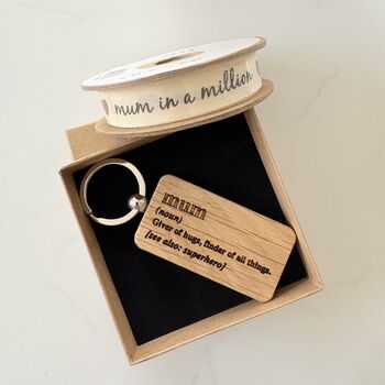 Superhero Wooden Key Rings For Mum And Dad, 5 of 5