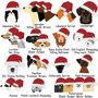 Personalised Dog Christmas Decoration Santa Hat, thumbnail 7 of 12