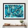 Personalised Cambridge Art Map Gift | Hand Drawn Cambridge Wall Art | Contemporary City Map, thumbnail 5 of 7