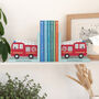 Personalised Kids Fire Engine Bookends, thumbnail 1 of 9