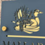 Personalised Mallard Duck In Stream Design House Acrylic Number Sign, thumbnail 4 of 7