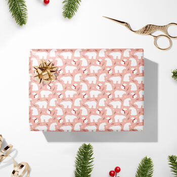 Polar Bear Luxury Christmas Wrapping Paper, 9 of 10
