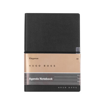 Personalised Hugo Boss Diary Notebook – Black A6, 4 of 6