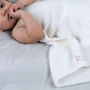 Personalised Embroidered Initial Cashmere Baby Blanket, thumbnail 1 of 9