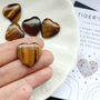 Tigers Eye Polished Heart For Confidence And Courage, thumbnail 1 of 3