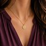 Crystal Zodiac Coin Necklace, thumbnail 1 of 7