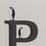 P Is For Penguin, Alphabet Card, thumbnail 2 of 4