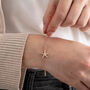 Rose Gold Plated Sterling Silver Starfish Bracelet, thumbnail 1 of 3