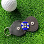 Personalised Initial Scotland Flag Golf Ball Marker, thumbnail 3 of 4