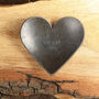 Decorative Iron Heart Dish, Hand Forged With Smooth Finish, thumbnail 6 of 10