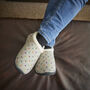 Olivia Grey Spotty Women's Slippers Indoor/Garden Shoes, thumbnail 6 of 6