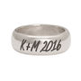 Chunky Silver Personalised Men's Silver Ring, thumbnail 8 of 9