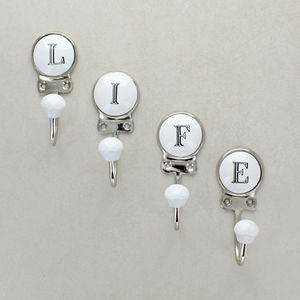 Number Letter Wall Rack Coat Hooks 