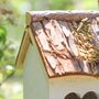 Hill Top Personalised Log Cabin Bird House, thumbnail 5 of 9