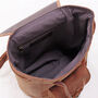 Vintage Style Small Handmade Leather Backpack, thumbnail 8 of 12