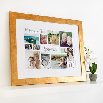 Personalised 70th Birthday Photo Collage, 4 of 11