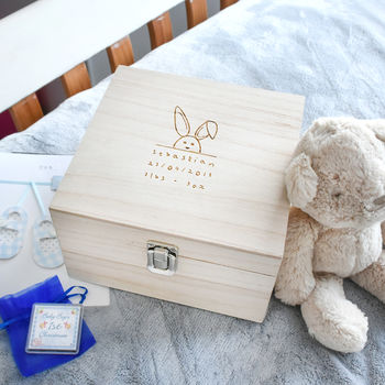 New Baby Name, Date And Weight Memory Box, 2 of 7
