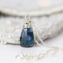 Kyanite Pendant In Gold, Rose Gold Or Silver, thumbnail 8 of 10