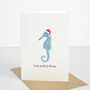 Seahorse Christmas Card, thumbnail 1 of 2