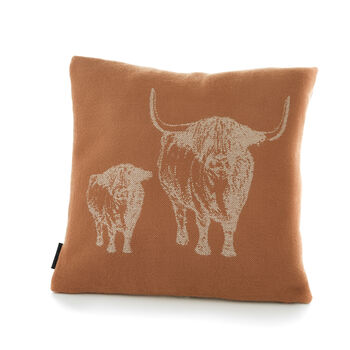 Cow Faux Cashmere Cushion, 3 of 5