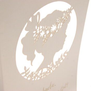 Flower Girl Boho Laser Cut Card, 6 of 6