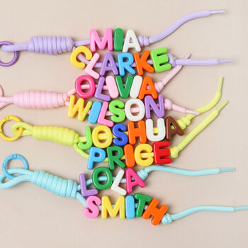 Personalised Double Name Bag Charm, 2 of 3