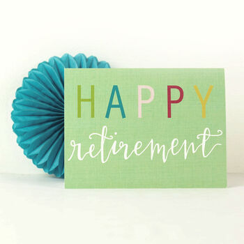 Mini Retirement Greetings Card, 3 of 5