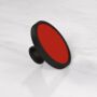 Red Shade Cupboard Drawer Door Cabinet Knobs Handles, thumbnail 7 of 9