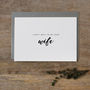'I Can't Wait To Be Your Wife' Wedding Card, thumbnail 1 of 2
