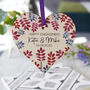 Happy Engagement Wooden Heart Decoration Gift, thumbnail 2 of 12