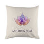 Personalised Colourful Lotus Cushion Cover, thumbnail 3 of 3