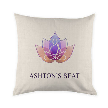 Personalised Colourful Lotus Cushion Cover, 3 of 3