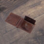 Brown Leather Wallet Luxury Italian Leather Bifold Rfid Protected, thumbnail 7 of 9