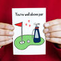 Funny Golf Card For Partner, thumbnail 3 of 4