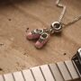 Baby Girl Shoes Charm 925 Silver Baby Shower Gift, thumbnail 5 of 6