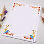 A4 Letter Writing Paper With Kingfisher And Poppy, thumbnail 3 of 4